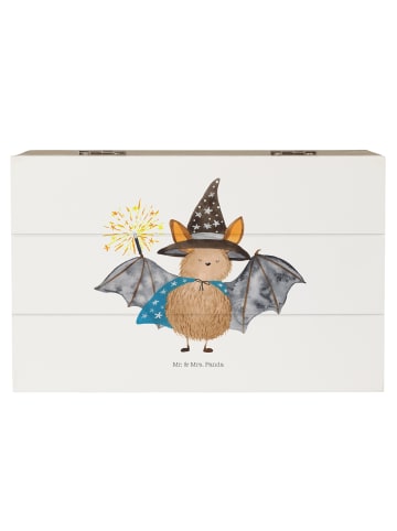 Mr. & Mrs. Panda Aufbewahrungsbox Fledermaus Zauberer ohne Spruch in Weiß