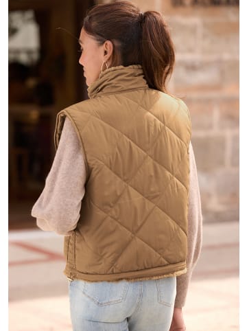 LASCANA Wendeweste in cognacfarben