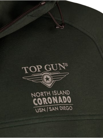 TOP GUN Sweatjacke TG25007 in olive/grün