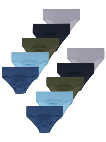 LOREZA 10er Set Slips- Basics - Bunt