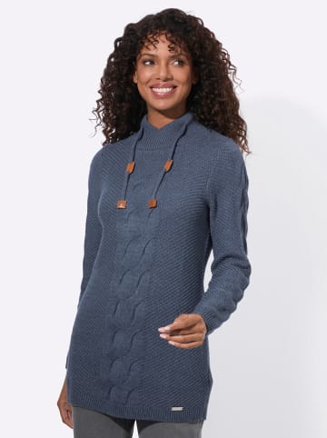 WITT WEIDEN Pullover in rauchblau-meliert