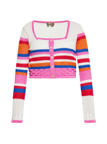 myMo Cardigan in Wollweiss Mehrfarbig