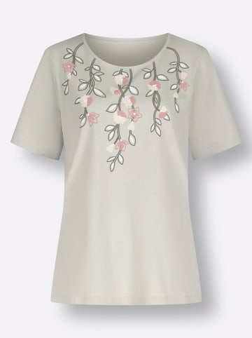 Sieh an! Kurzarmshirt in hellgrau