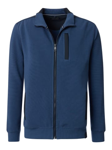 Casa moda Sweatjacke Basic in Blau