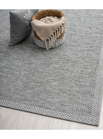 KADIMA DESIGN Teppichläufer Uni flachgewebt pflegeleicht Wohnzimmer Flur Esszimmer in Grau