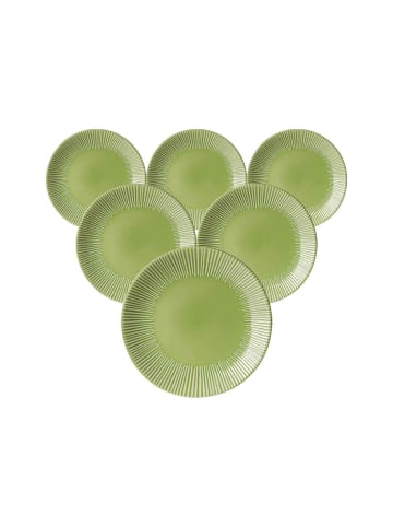 Ritzenhoff & Breker 6er Set Dessertteller Banda ø 21 cm in Grün