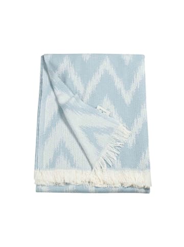 Tom Tailor Sommerdecke ZIGZAG in Hellblau