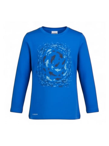Jack Wolfskin Langarmshirt Ocean Longsleeve Shirt Kinder recycelt in Blau