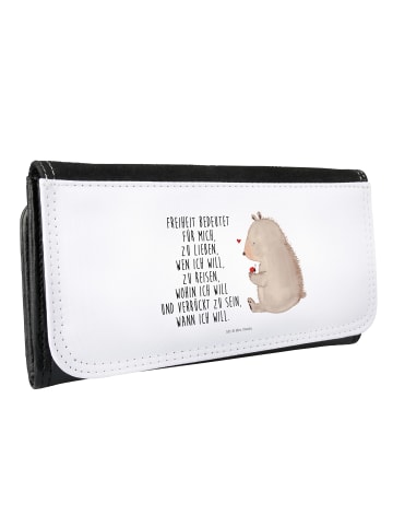 Mr. & Mrs. Panda Frauen Geldbörse Bär Marienkäfer mit Spruch in Weiß