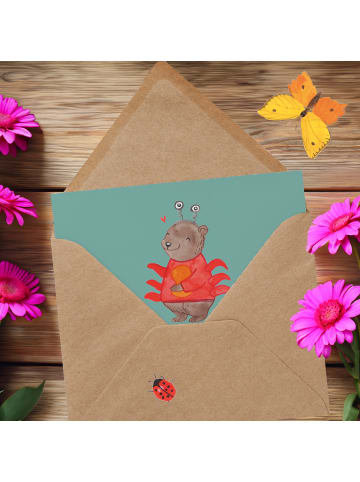 Mr. & Mrs. Panda Grußkarte Krebs Gefühl mit Spruch in Meeresbrise