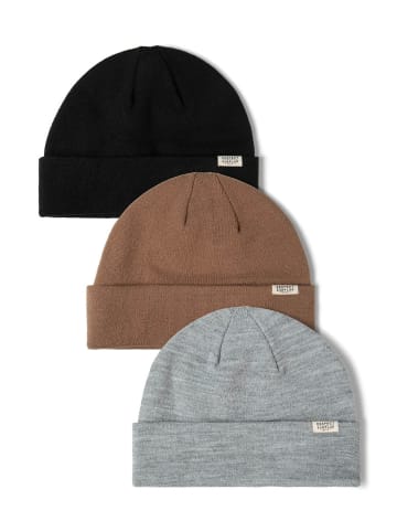 Respect 3tlg. Set: Beanie 27uhat10 in graumeliert
