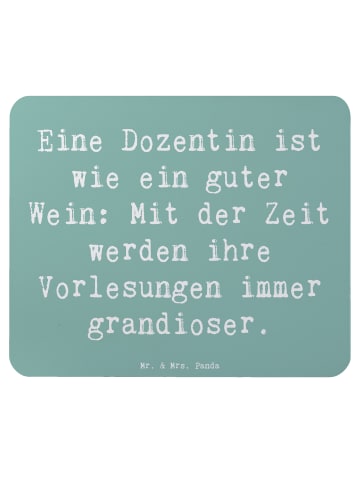 Mr. & Mrs. Panda Mauspad Spruch Dozentin Genuss mit Spruch in Meeresbrise