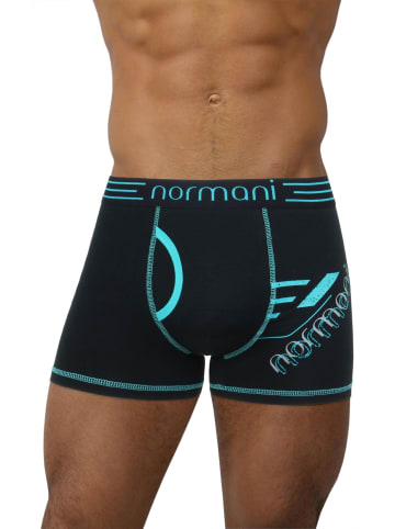 normani 6 Stück Retro Boxershorts aus Baumwolle mit Eingriff in Mint Shadow