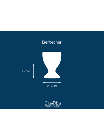 CreaTable Eierbecher  in Beige in Beige
