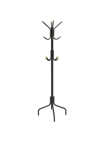 SONGMICS Garderobenständer Alan in Schwarz - (B)56.5 x (H)180 x (T)56.5 cm