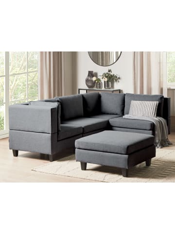 Beliani 5-tlg Ecksofa UNSTAD in Grau