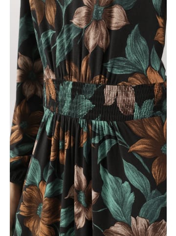 Aniston SELECTED Jerseykleid in orange-schwarz-türkis-rose