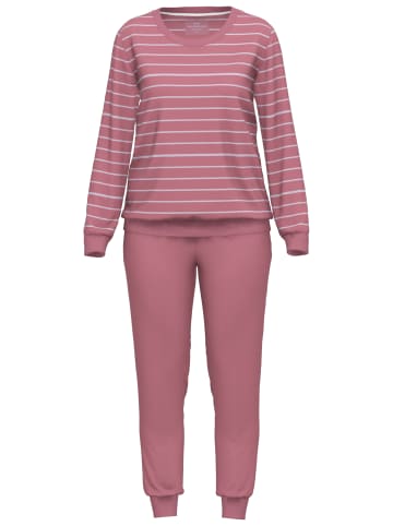 Götzburg Pyjama Josselin in rot-mittel-Ringel