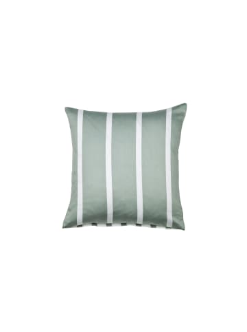 Janine Baumwoll Bettwäsche Modernclassic Streifenlook in salbeigrün