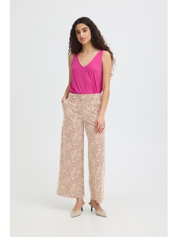ICHI Casual IHKATE Loose fit in BEIGE/PINK LEOPARD FLOWER