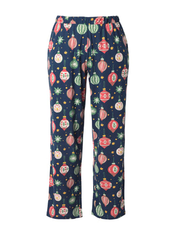 Ulla Popken Pyjama in navy blau