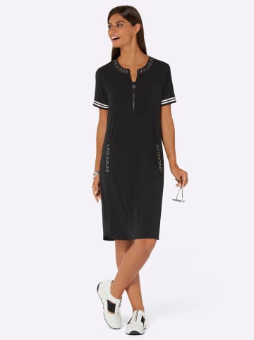 creation L Jersey-Kleid in schwarz