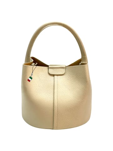 Florence Florence Umhängetasche Leder beige ca. 26cm