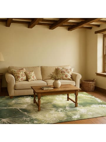 lola & moi Teppich Grasshoper in grün