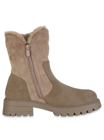 VAN HILL Klassische Stiefeletten Sofia in Khaki