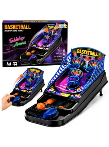 Wisam Mini-Tischbasketball-Arcade-Spiel mit 3 Körben und Werfer