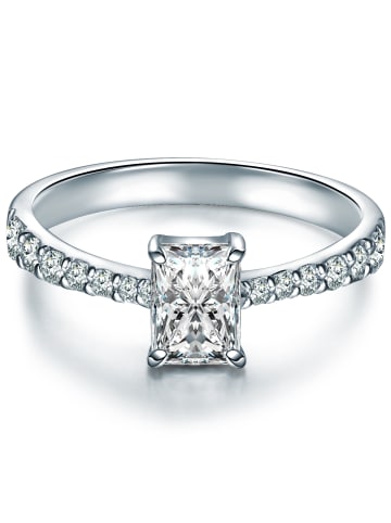 Trilani Ring aus Sterling Silber mit Zirkonia in silber