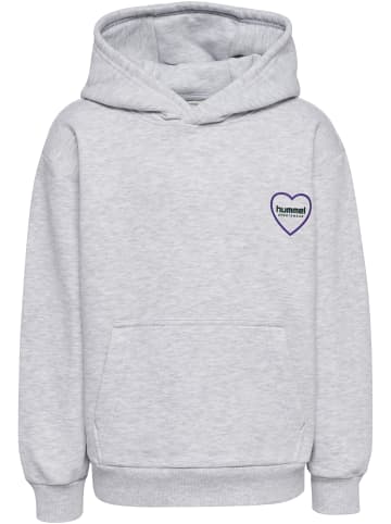 Hummel Kapuzenpullover Hmljr Loose Kinder in LIGHT GREY MELANGE