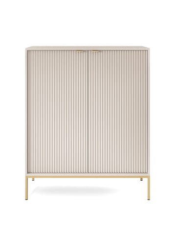 Feldmann-Wohnen Highboard Nova Kaschmir / gold 104 / 39 / 125cm