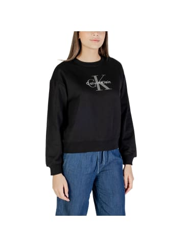 Calvin Klein Schwarz Baumwolle Damen Sweatshirt