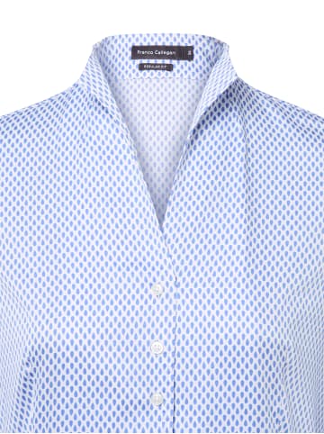 Franco Callegari Bluse in blau weiß - 0064