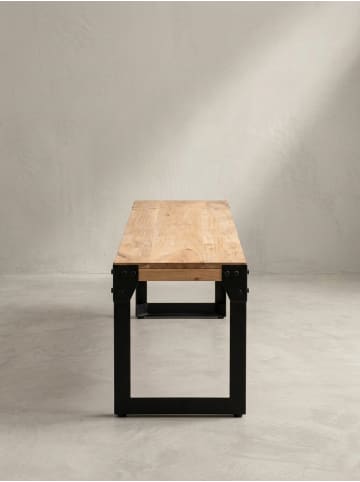 KADIMA DESIGN Esszimmerbank 120x40x45 cm Massivholz Metall Industrial,