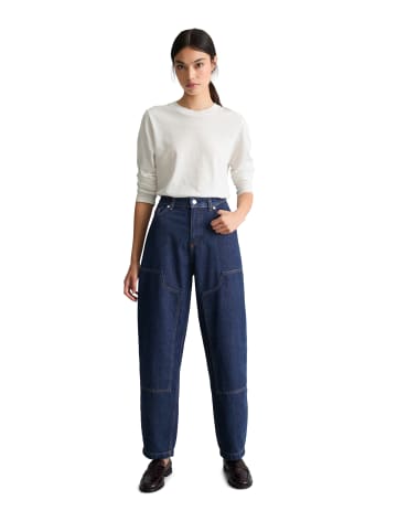 Marc O'Polo DENIM Jeans Model Stine relaxed barrel cropped in Dark Blue