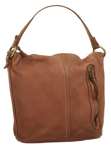 Cluty Umhängetasche echt Leder in cognac