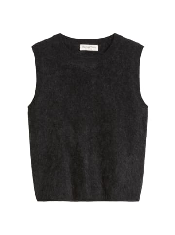 Marc O'Polo Kuscheliger Pullunder cropped in Coal Grey Melange