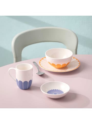 Villeroy & Boch 6er Set Henkelbecher Fleur Couleur 290 ml in Bleu