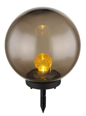 Globo lighting Solarleuchte "SOLARLEUCHTE KUNSTSTOFF SCHWARZ, 1XLED" in black