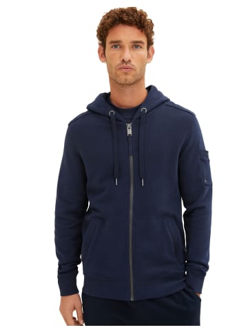 Tom Tailor Sweatjacke in sky captain blue