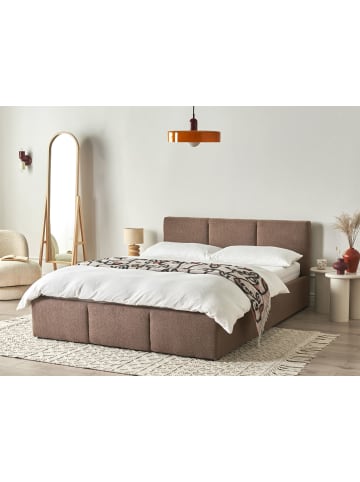 Beliani Doppelbett BOUSSE in Beige - (W) 151 x (H) 79 x (L) 219 cm
