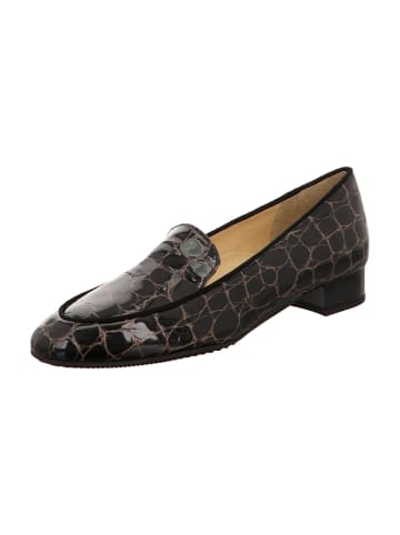 Brunate Flache Pumps in Schwarz