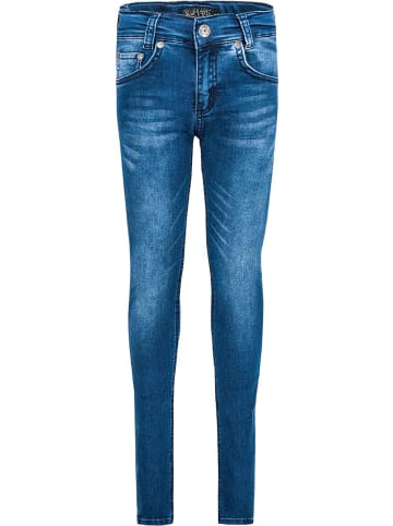 Blue Effect Jeans Hose weit Plus-Größe ultrastretch in medium blue