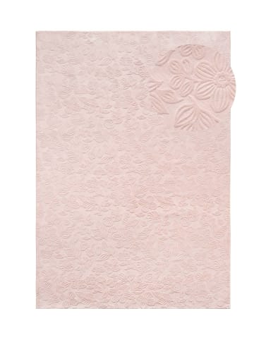 Tara Carpet Kurzflorteppich Homestyle  Flora in Rosa