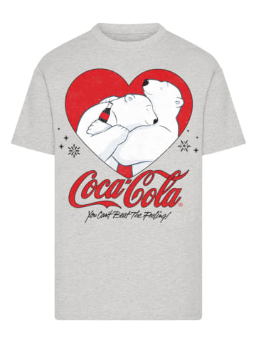 F4NT4STIC T-Shirt Coca Cola Hugging Bears in grau meliert