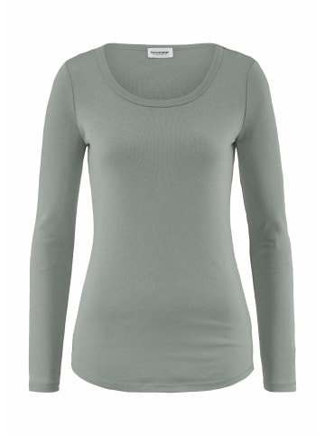 Hessnatur Softrib Longsleeve in nebelblau