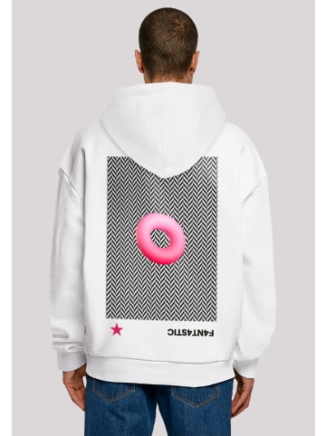 F4NT4STIC Ultra Heavy Hoodie 3D PINK RING in weiß