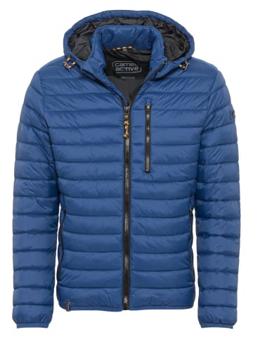 Camel Active Stepp-Blouson aus recyceltem Nylon in Blau